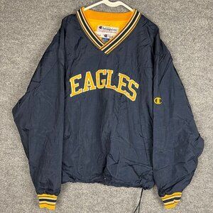 VINTAGE CHAMPION MEN"S EAGLES TEAM WINDBREAKERS‎ SIZE LARGE JACKET